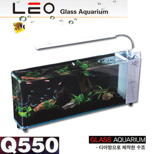 LEO 크리스탈어항 Q550 (550mm x 105mm x 210mm)